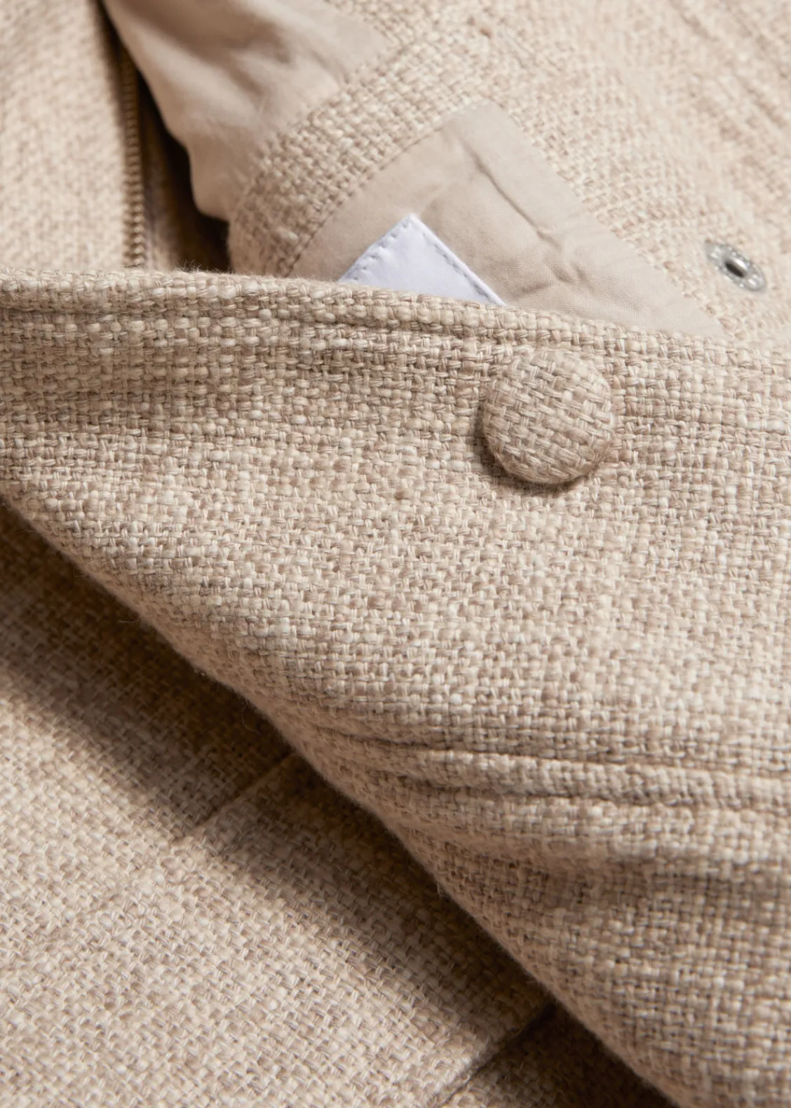 Best & Other Stories Veste Motard En Jacquard Tissé Beige