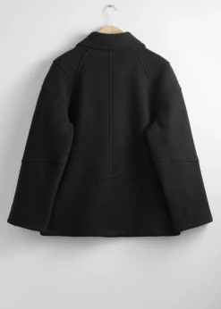 Clearance & Other Stories Veste Motard En Laine Noir