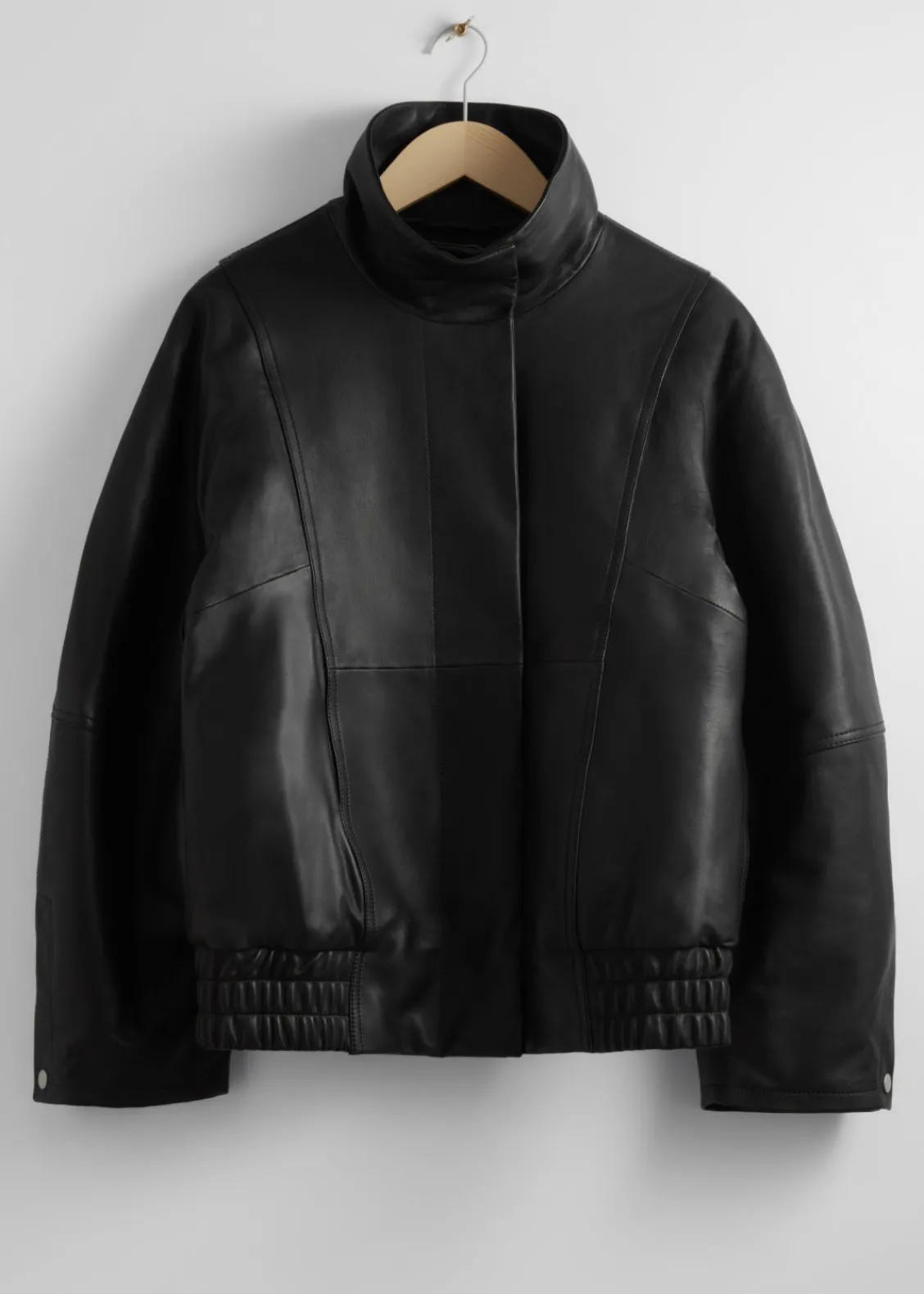 Discount & Other Stories Veste Oversize En Cuir Noir