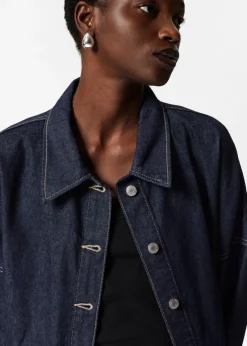 Store & Other Stories Veste Oversize En Jean à Ceinture Bleu