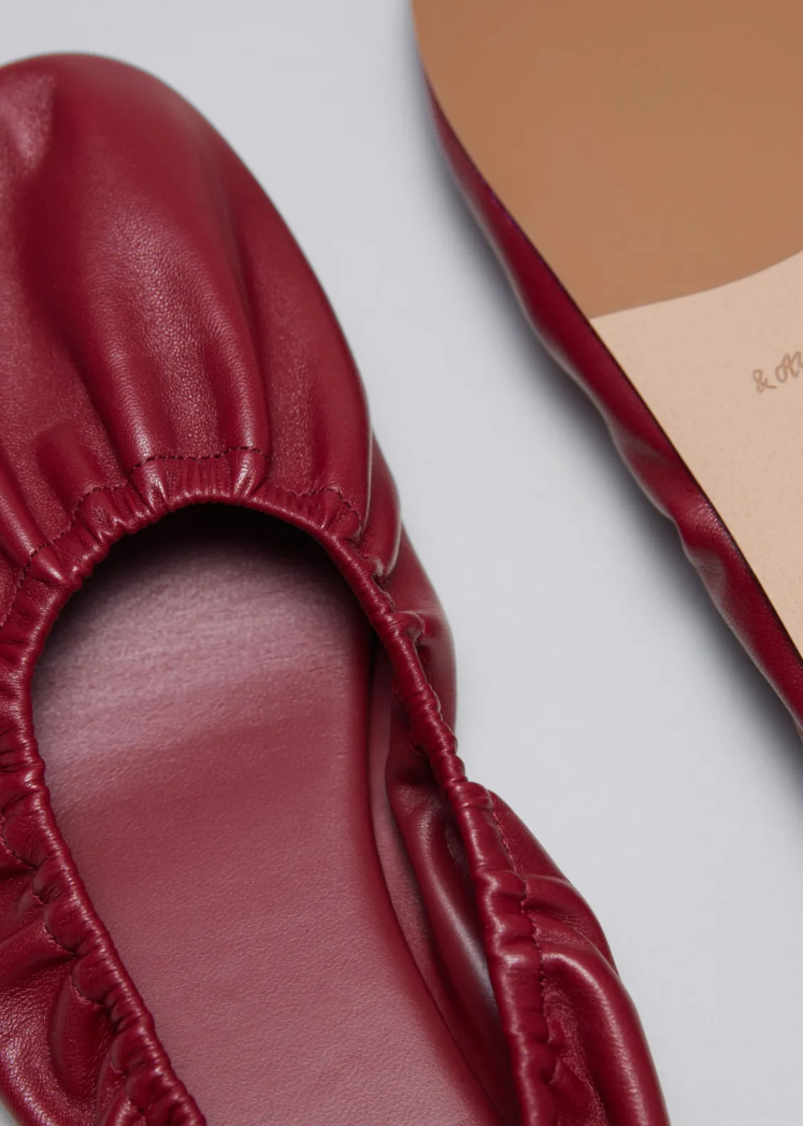 Flash Sale & Other Stories Ballerines En Cuir Froncé