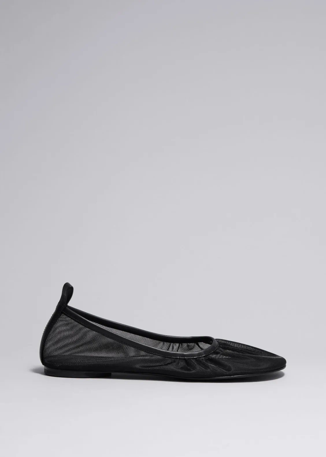 Best Sale & Other Stories Ballerines En Mesh à Bordures En Cuir