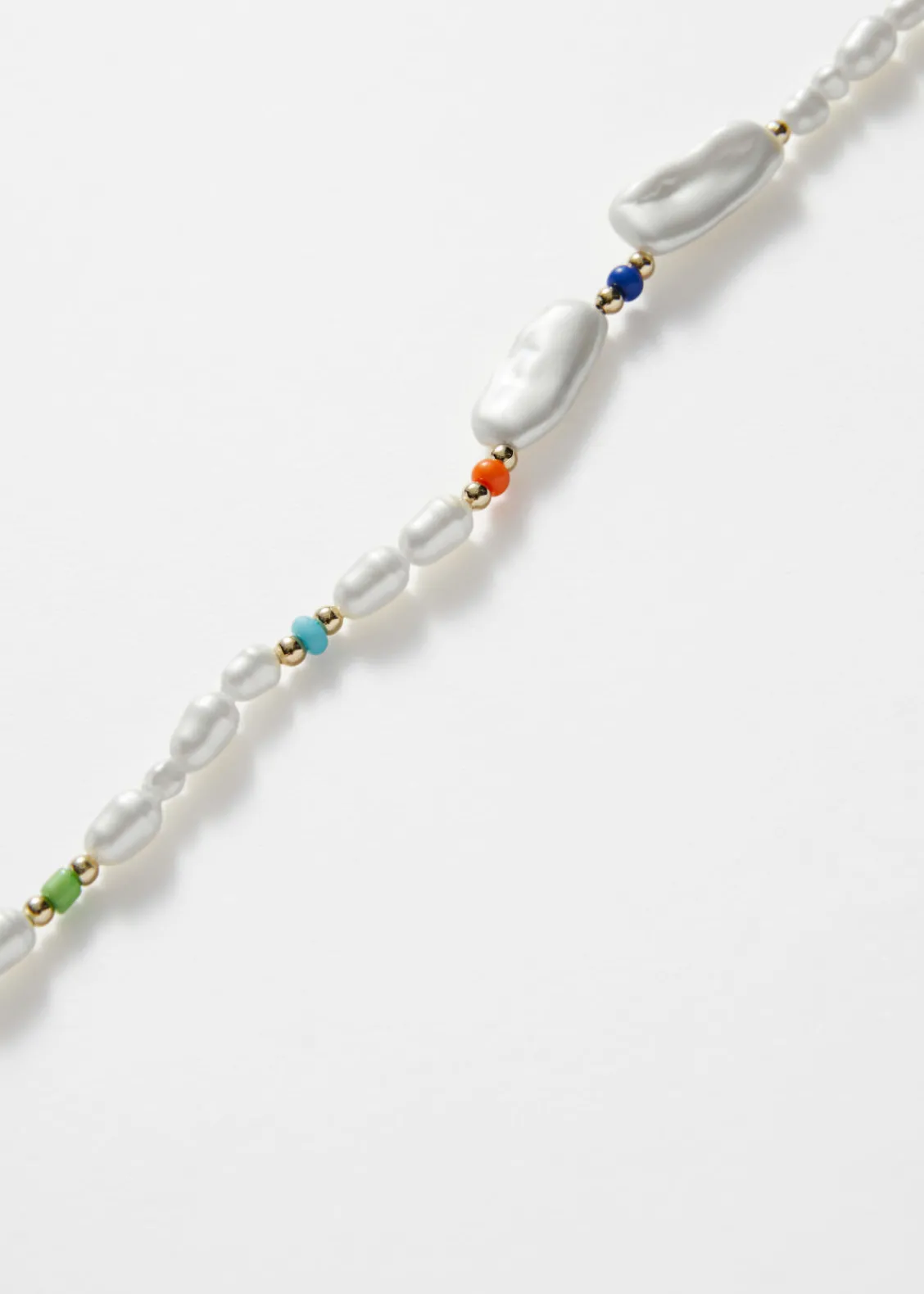 New & Other Stories Bracelet En Perles Et Perles Fantaisie Ivoire