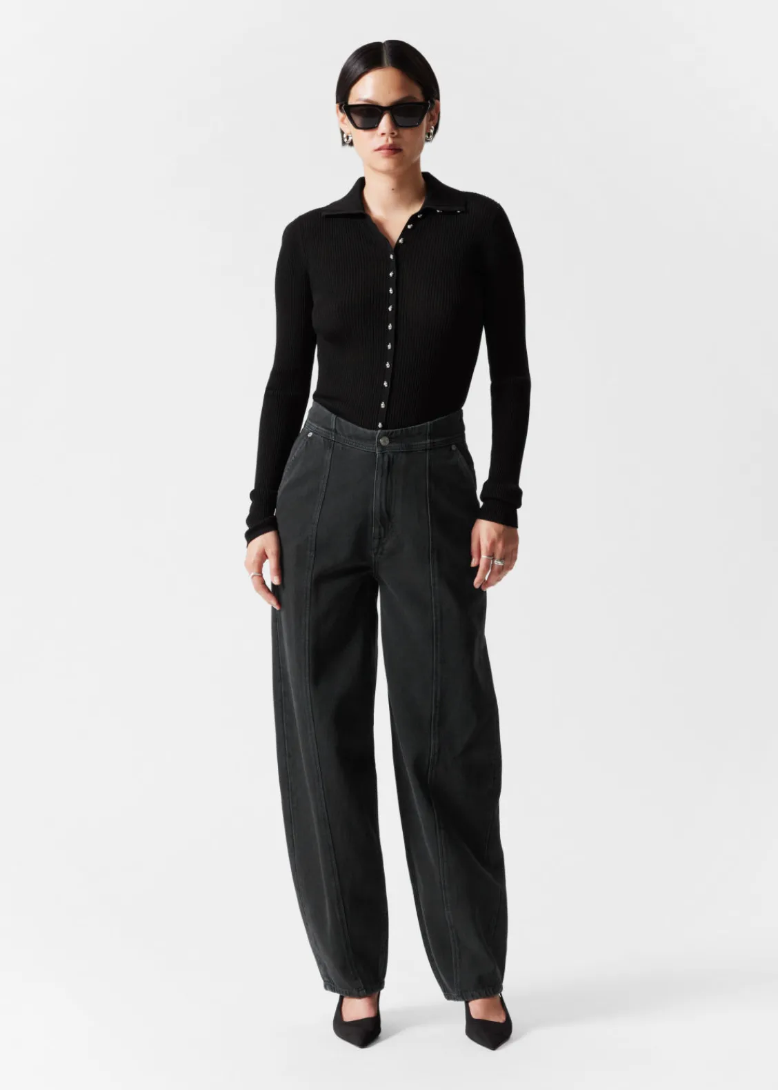 Flash Sale & Other Stories Cardigan Coccinelle En Mérinos Noir