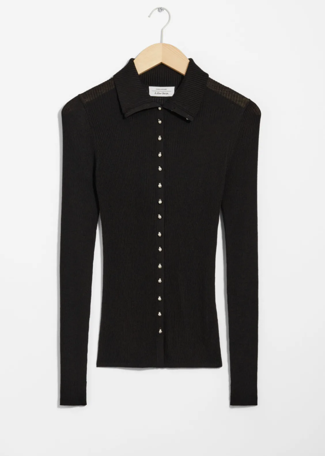 Flash Sale & Other Stories Cardigan Coccinelle En Mérinos Noir