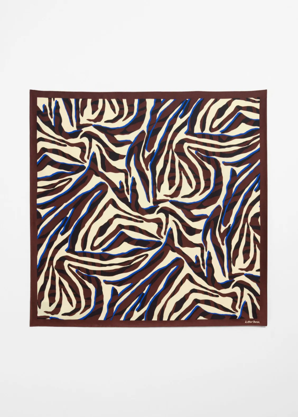 Clearance & Other Stories Foulard à Motif Zèbre Acajou