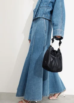 New & Other Stories Jupe Longue En Denim Plissée