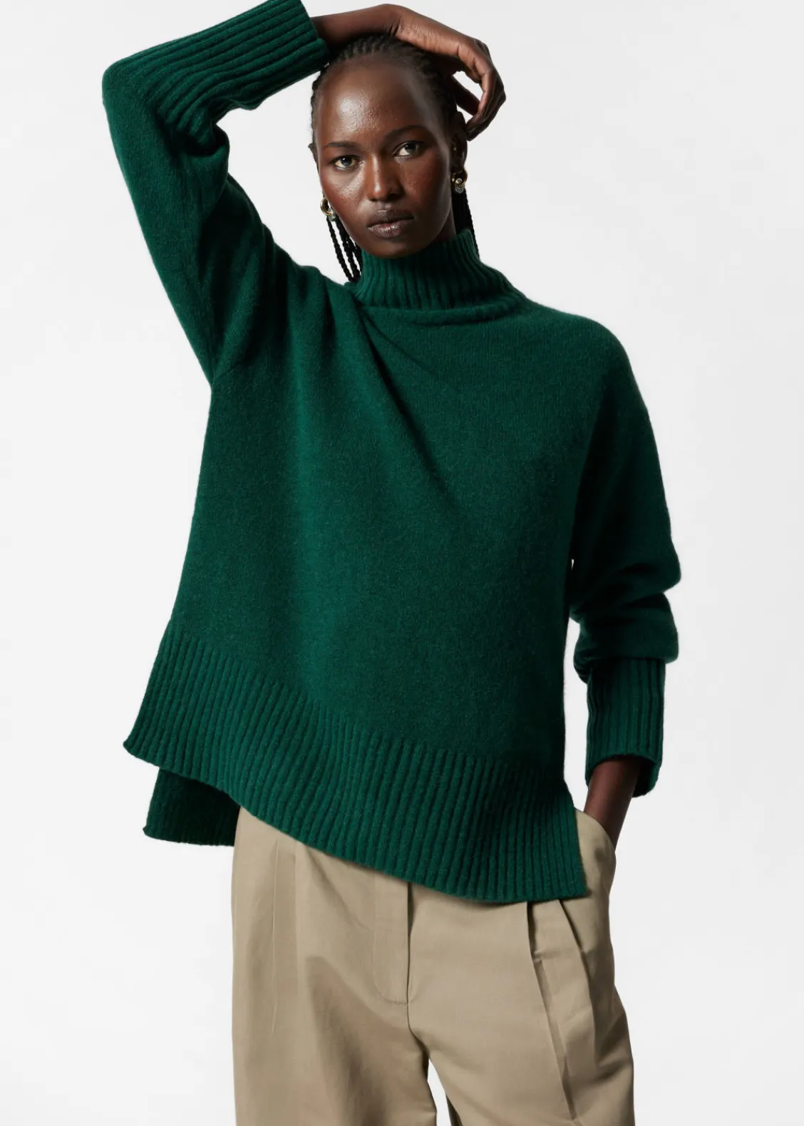 Flash Sale & Other Stories Pull En Maille à Col Montant