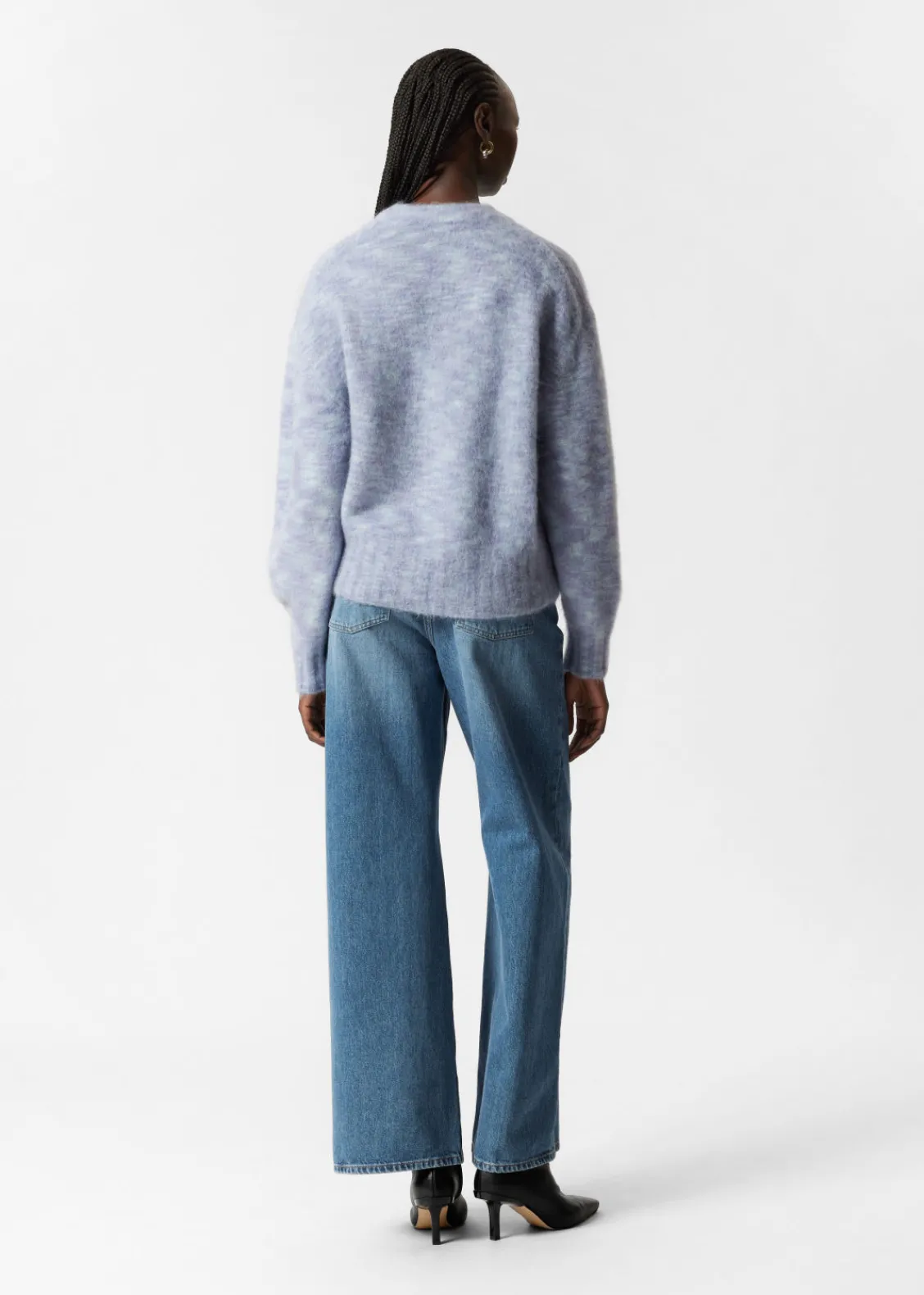 Best & Other Stories Pull Oversize En Maille Bleu clair