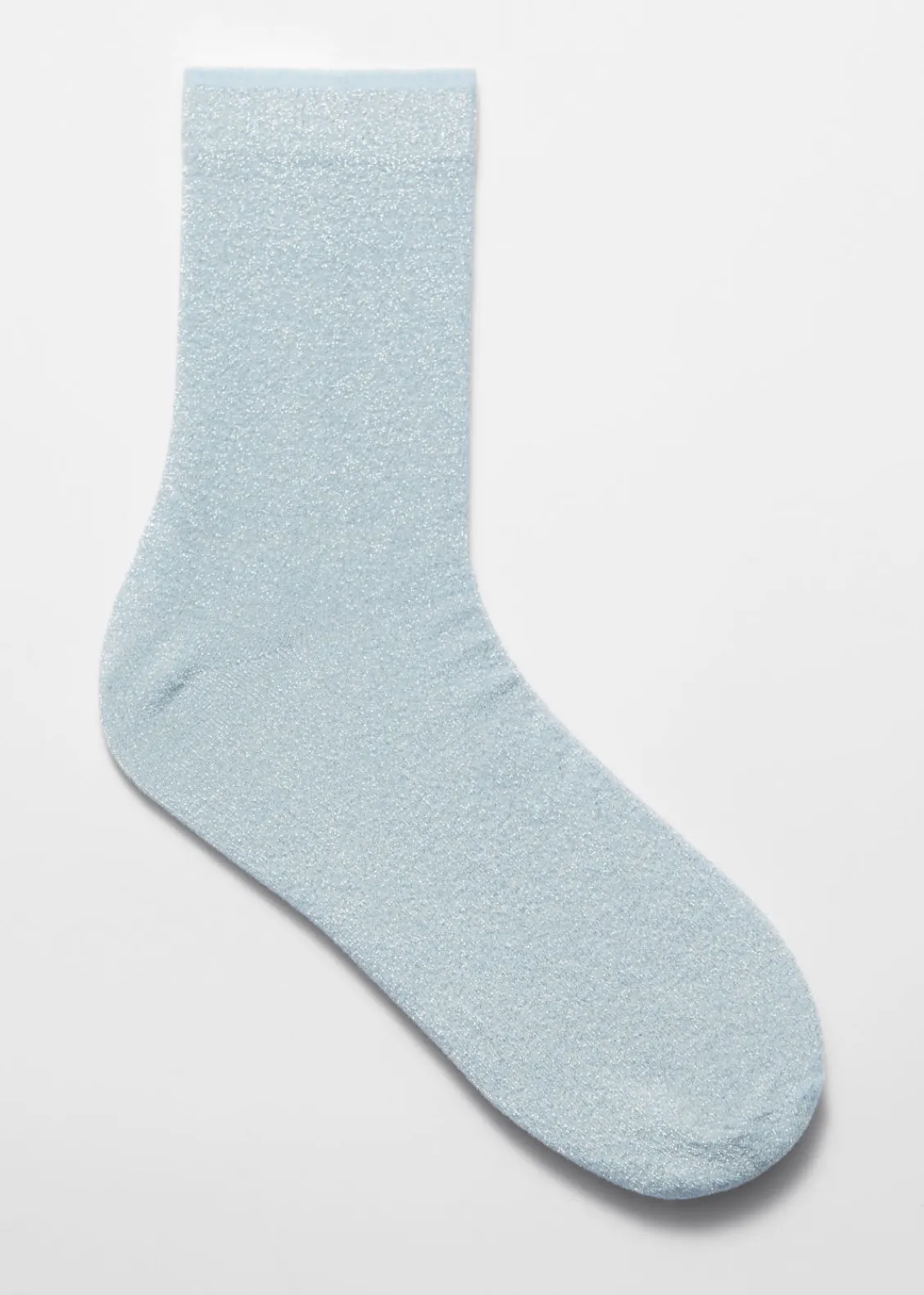 Cheap & Other Stories Socquettes Pailletées Argent Bleu clair