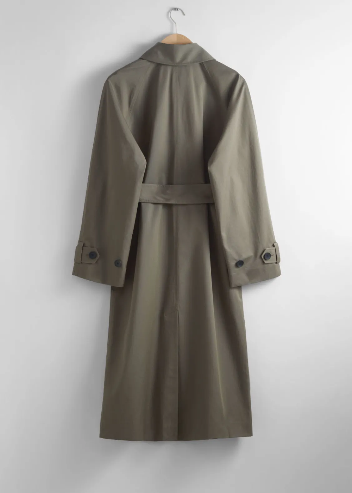 Sale & Other Stories Trench-coat à Boutonnage Simple Kaki