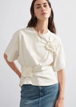 Fashion & Other Stories T-shirt à Motifs Floraux Appliqués