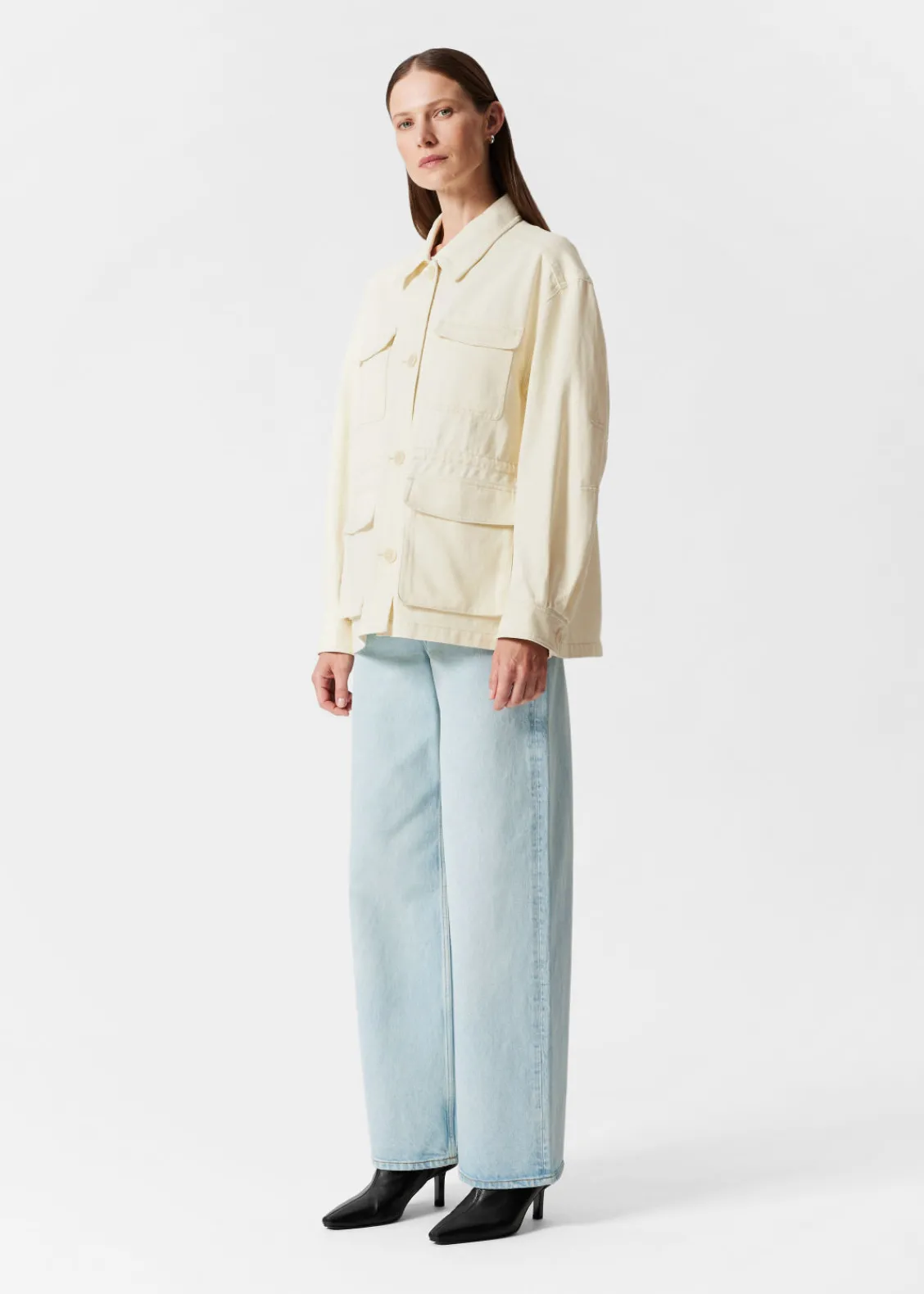 Cheap & Other Stories Veste De Style Utilitaire Couleur crème
