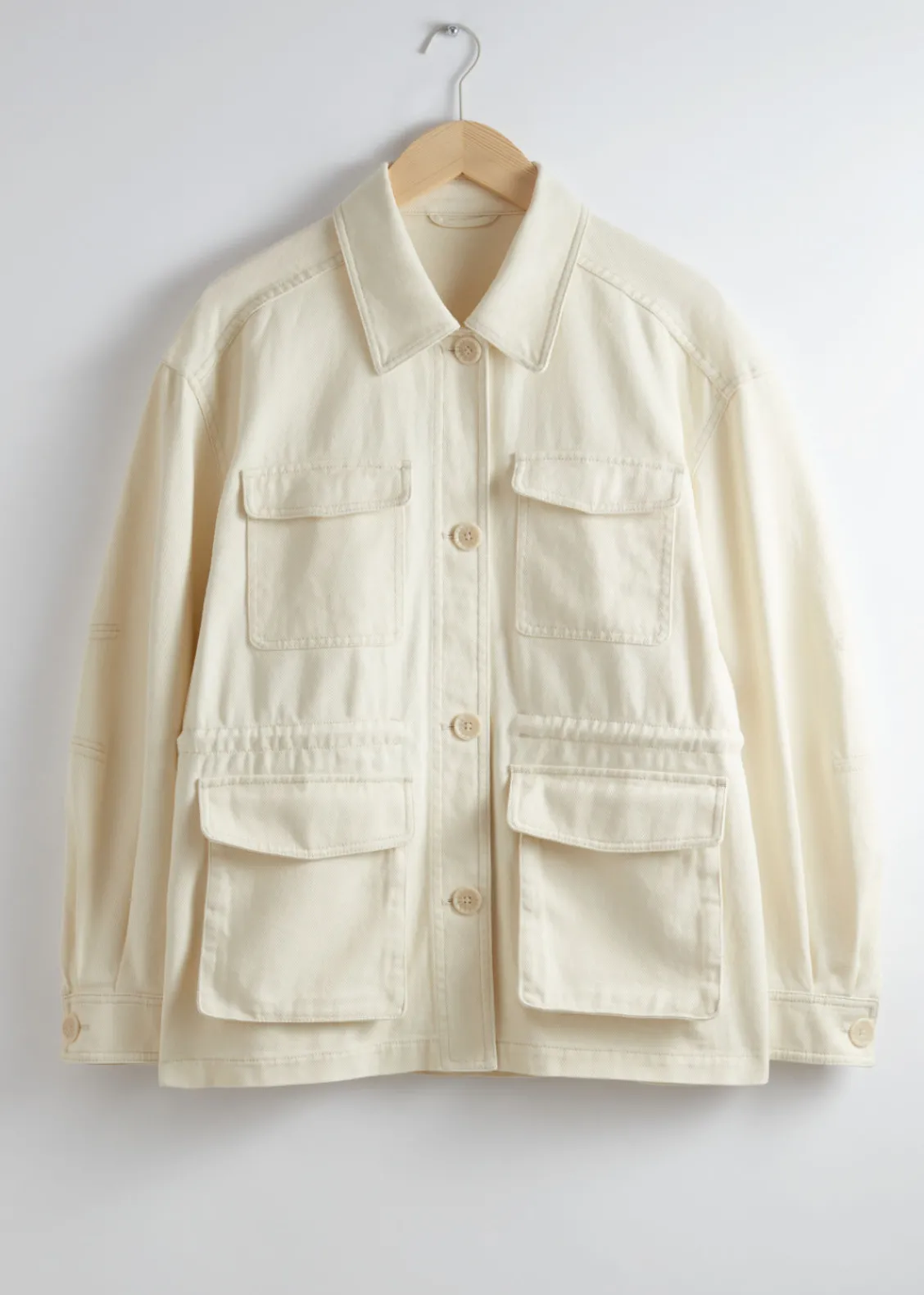 Cheap & Other Stories Veste De Style Utilitaire Couleur crème